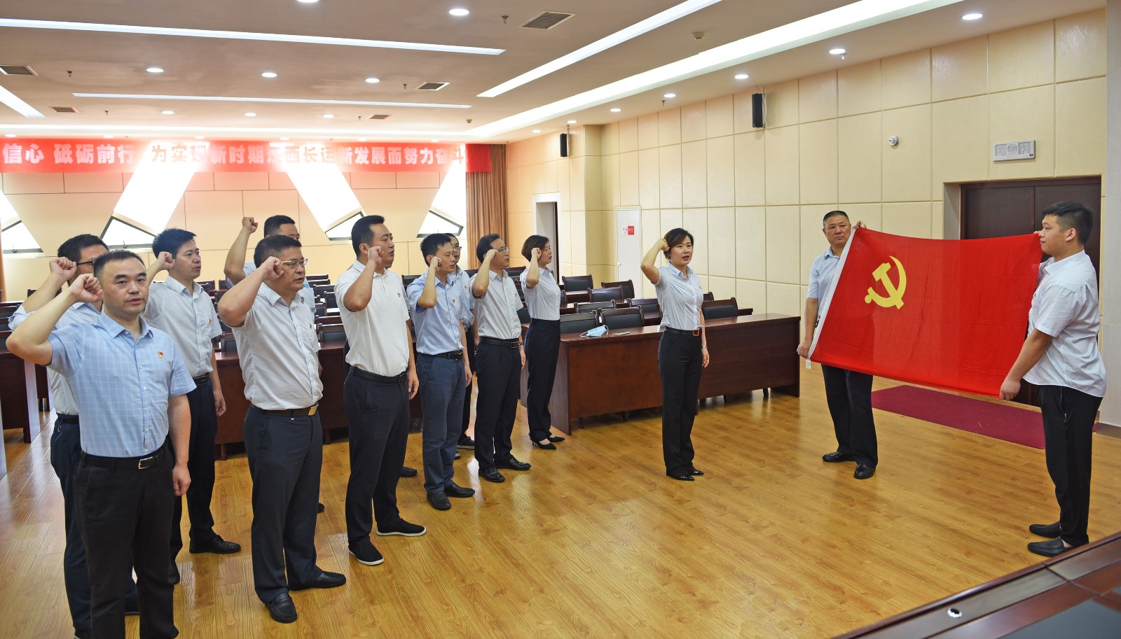 集團(tuán)機(jī)關(guān)支部開展“重溫入黨誓詞，堅(jiān)定理想信念”主題黨日活動